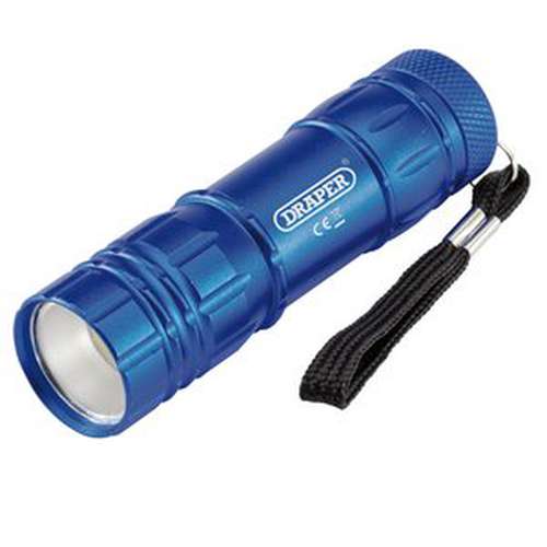 Draper Draper Cob Led Aluminium Hand Torch, 3 X Aaa Batteries Supplied Dr-90103