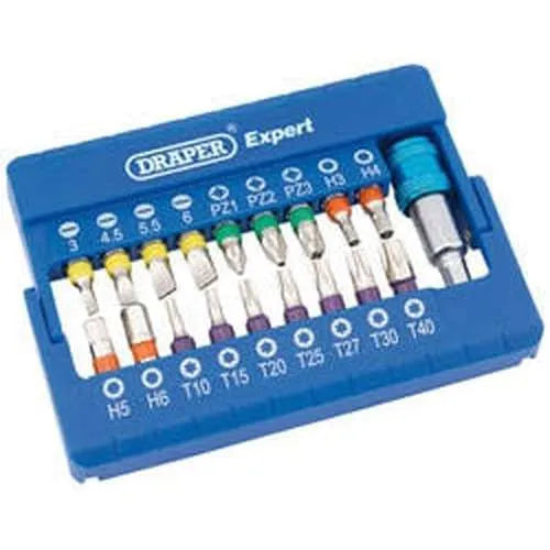 Draper Draper Coloured Screwdriver Bit Set (19 Piece) Dr-82402