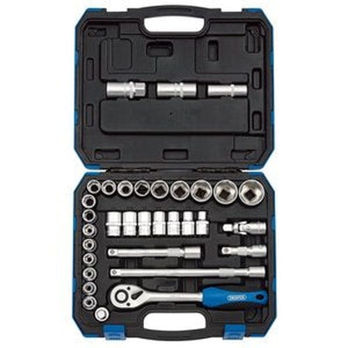 Draper Draper Combined Mm/Af Socket Set, 1/2" Sq. Dr. (33 Piece) Dr-16363