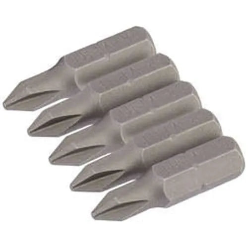 Draper Draper Cross Slot Insert Bit, 1/4" Hex, 25Mm Long, No.1 (Pack Of 5) Dr-64017