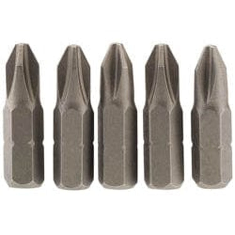 Draper Draper Cross Slot Insert Bit, 1/4" Hex, 25Mm Long, No.2 (Pack Of 5) Dr-64018