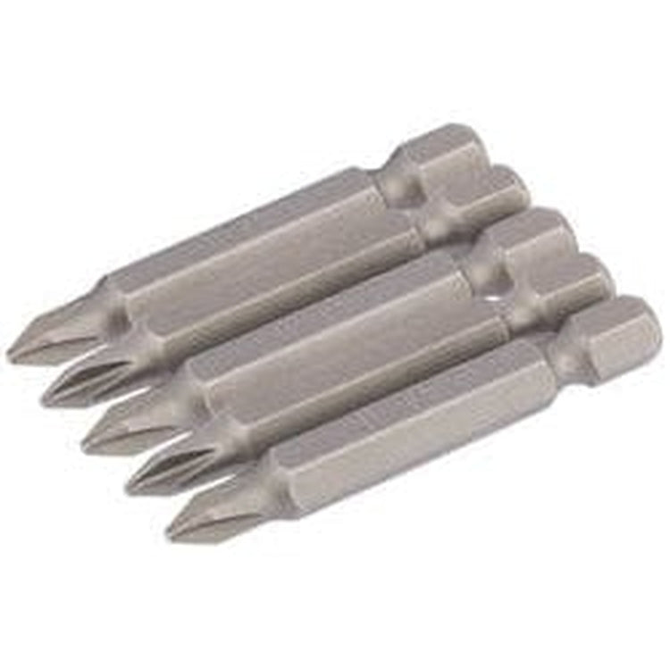 Draper Draper Cross Slot Insert Bit, 1/4" Hex, 50Mm Long, No.1 (Pack Of 5) Dr-64287