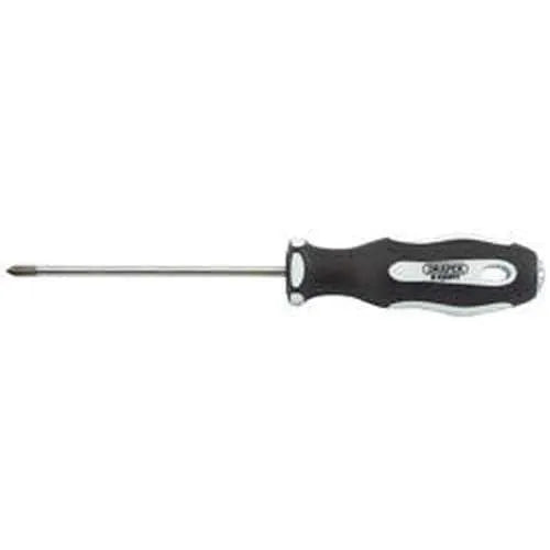 Draper Draper Cross Slot Soft Grip Screwdrivers, No.0 X 75Mm Dr-34982