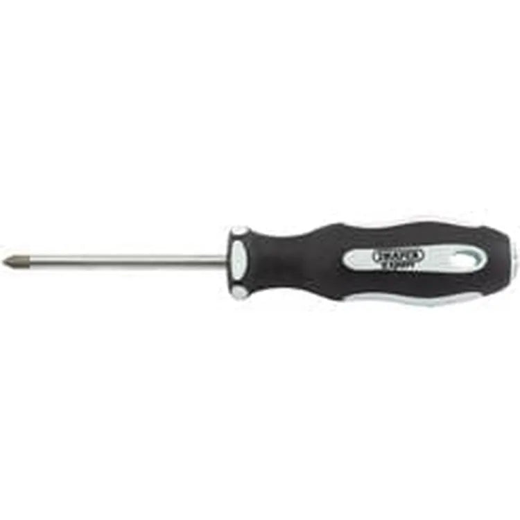 Draper Draper Cross Slot Soft Grip Screwdrivers, No.1 X 75Mm Dr-34990