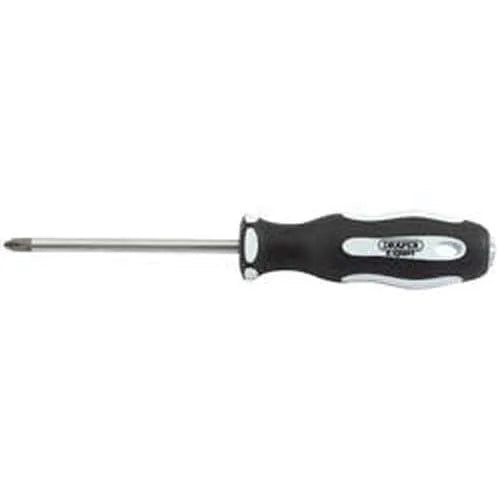 Draper Draper Cross Slot Soft Grip Screwdrivers, No.2 X 100Mm Dr-34992