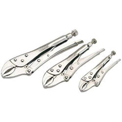 Draper Draper Curved Jaw Self Grip Pliers Set (3 Piece) Dr-14040