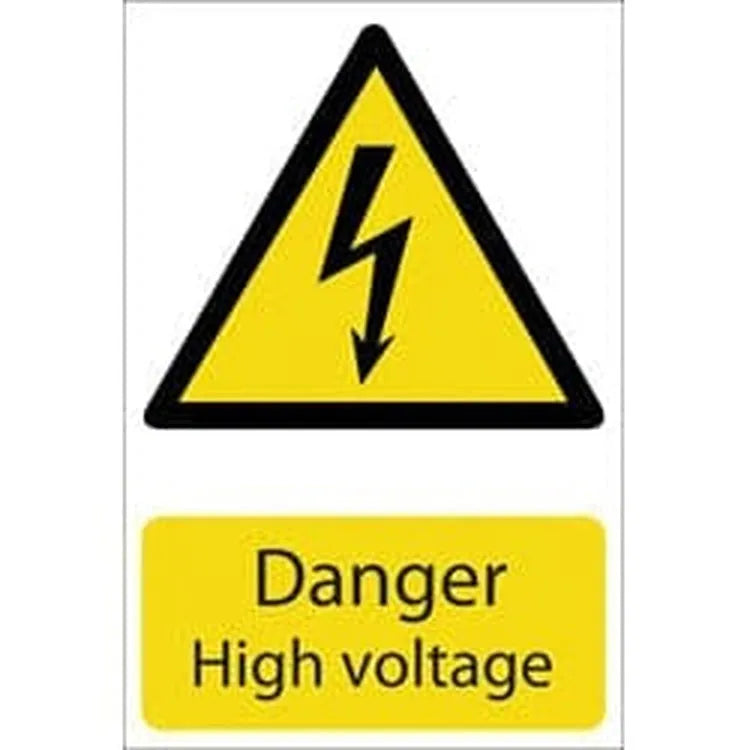 Draper Draper Danger High Voltage' Hazard Sign Dr-72237