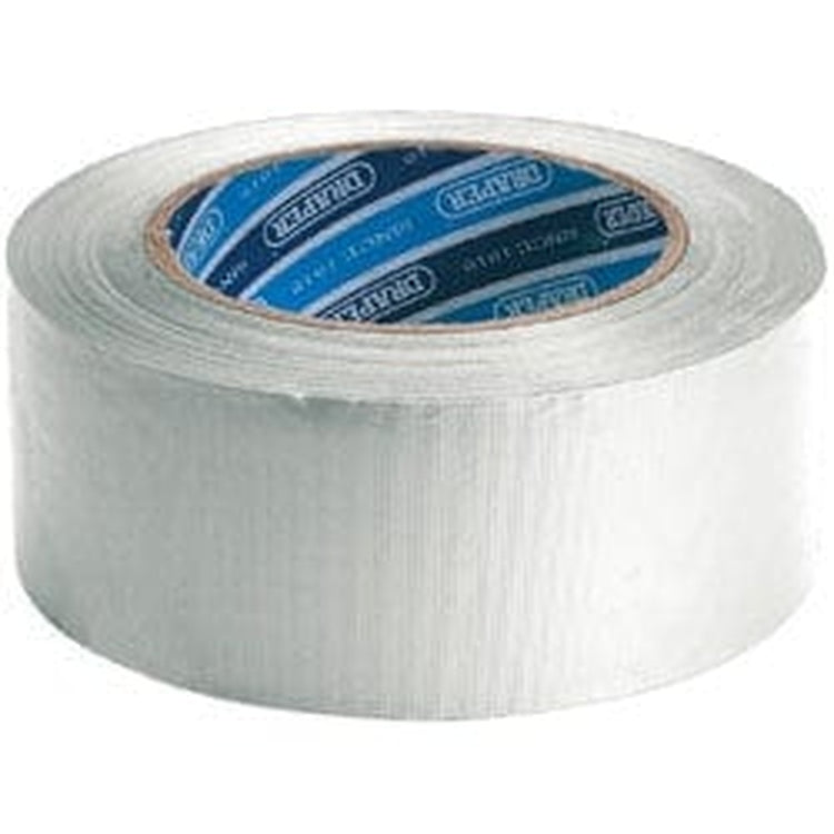 Draper Draper Duct Tape Roll, 30M X 50Mm, White Dr-49431