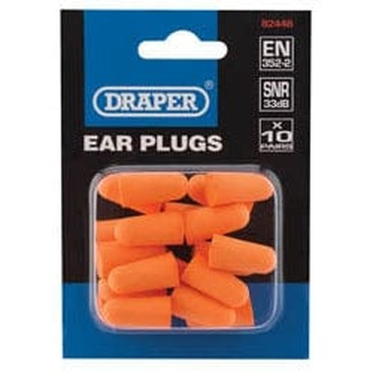 Draper Draper Ear Plugs (Pack Of 10 Pairs) Dr-82448