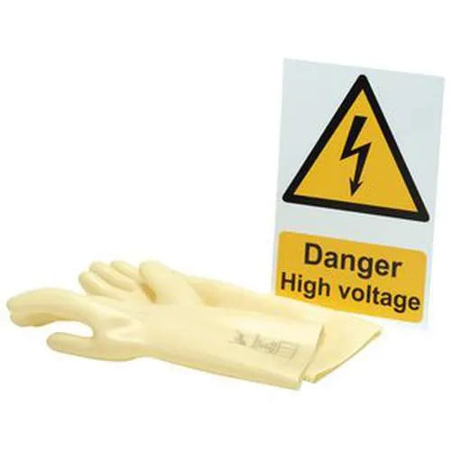 Draper Draper Electrical Insulating Gloves And 'Danger High Voltage' Hazard Sign Dr-99715