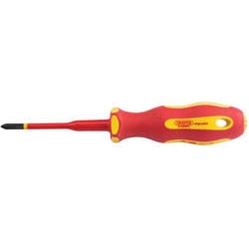 Draper Draper Ergo Plus Slimline Cross Slot Vde Screwdriver, No.1 X 80Mm Dr-02163