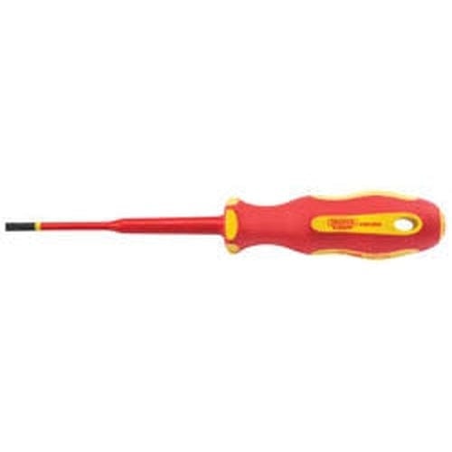 Draper Draper Ergo Plus Slimline Plain Slot Vde Screwdriver, 4.0 X 100Mm Dr-02160