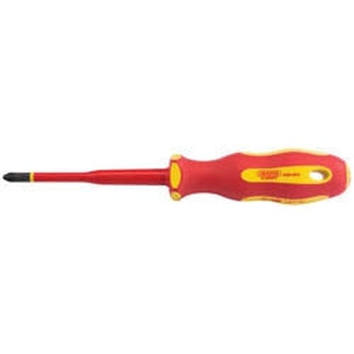 Draper Draper Ergo Plus Slimline Pz Type Vde Screwdriver, No.2 X 80Mm Dr-02166