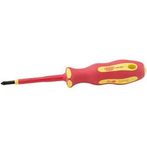 Draper Draper Ergo Plus Vde Cross Slot Screwdriver, No.1 X 80Mm Dr-64429