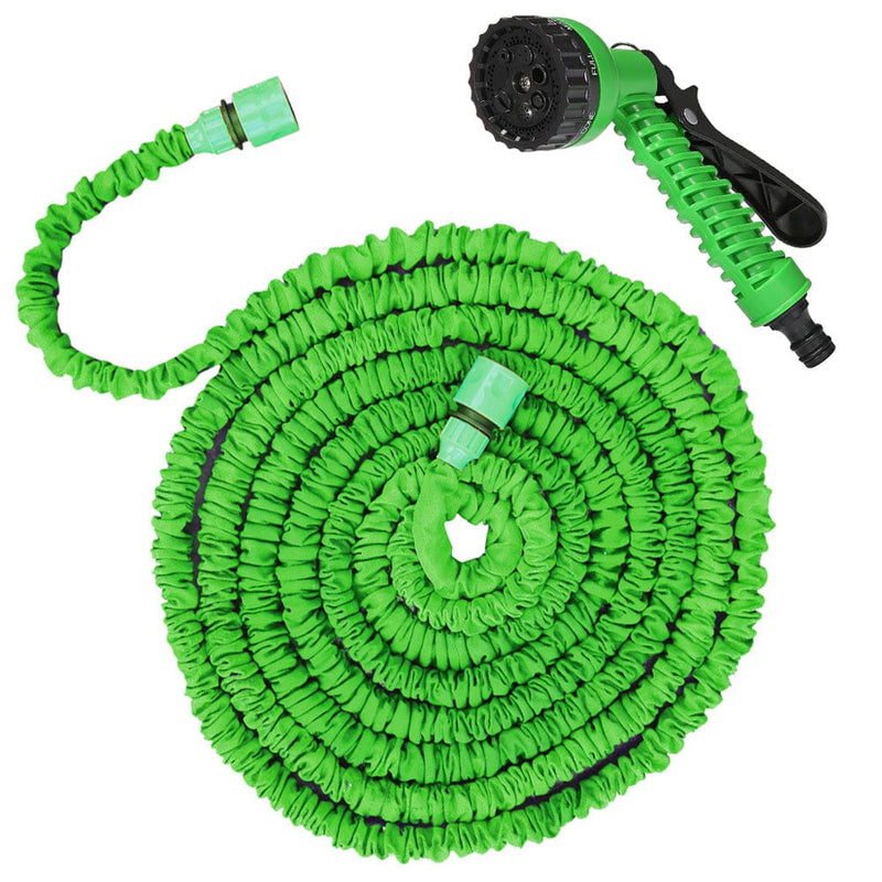 Draper Draper Expanding Garden Hose 100ft + Spray Gun  Kink Resistant + Fittings