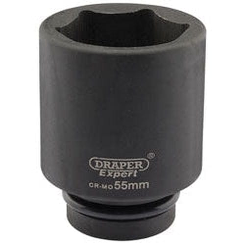 Draper Draper Expert Hi-Torq 6 Point Deep Impact Socket, 1" Sq. Dr., 55Mm Dr-05156