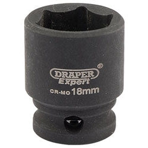 Draper Draper Expert Hi-Torq 6 Point Impact Socket, 3/8" Sq. Dr., 18Mm Dr-06878