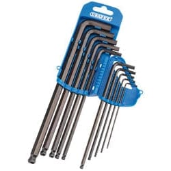 Draper Draper Extra Long Metric Hex. And Ball End Hex. Key Set (10 Piece) Dr-33719