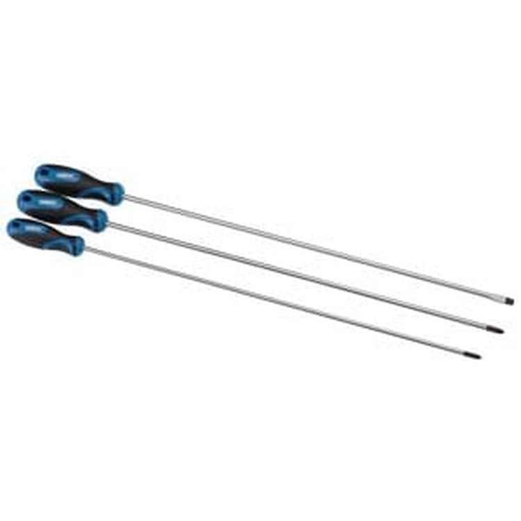 Draper Draper Extra Long Reach Soft Grip Screwdriver Set, 450Mm (3 Piece) Dr-32603