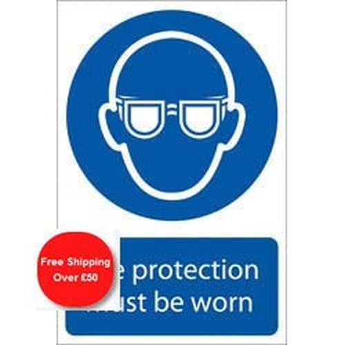 Draper Draper Eye Protection' Mandatory Sign, 200 X 300Mm Dr-72080