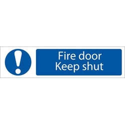 Draper Draper Fire Door Keep Shut' Mandatory Warning Sign Dr-73104