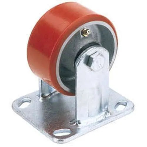 Draper Draper Fixed Plate Fixing Heavy Duty Polyurethane Wheel, 200Mm Diameter, S.W.L. 500Kg Dr-65534