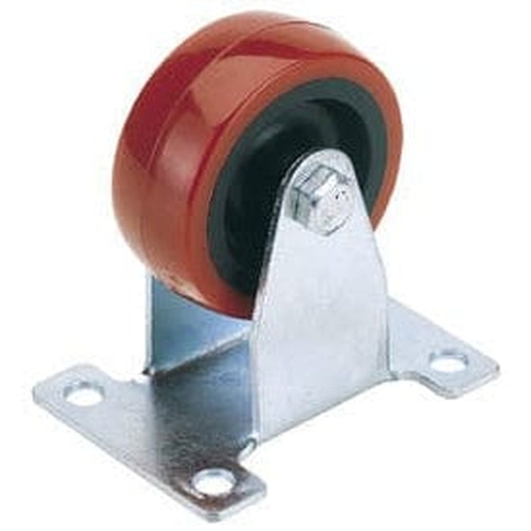 Draper Draper Fixed Plate Fixing Polyurethane Wheel, 50Mm Diameter, S.W.L. 75Kg Dr-65512