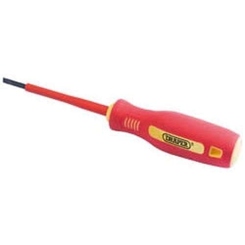 Draper Draper Fully Insulated Plain Slot Screwdriver, 2.5 X 75Mm Dr-46515