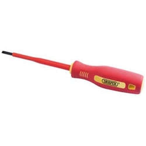 Draper Draper Fully Insulated Plain Slot Screwdriver, 4 X 100Mm Dr-46517