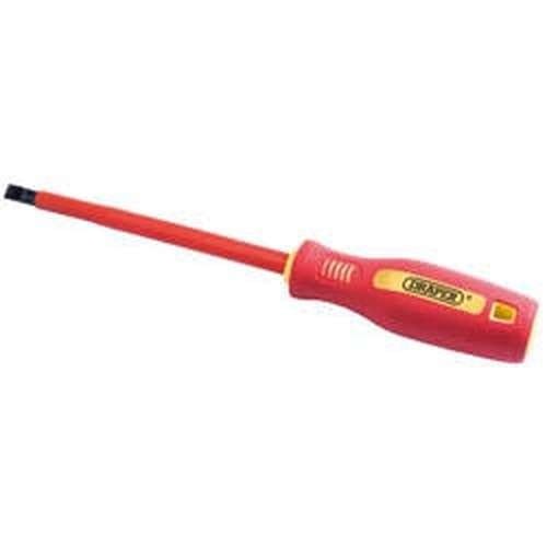 Draper Draper Fully Insulated Plain Slot Screwdriver, 8 X 150Mm Dr-46520