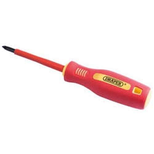 Draper Draper Fully Insulated Soft Grip Cross Slot Screwdriver, No.1 X 80Mm Dr-46528