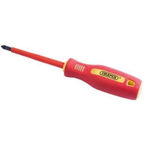 Draper Draper Fully Insulated Soft Grip Cross Slot Screwdriver, No.2 X 100Mm Dr-46529