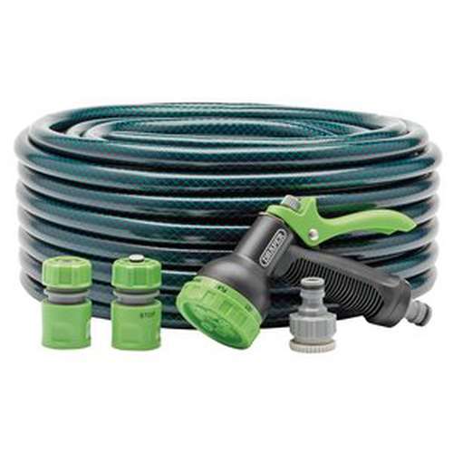 Draper Draper Garden Hose And Spray Gun Kit, 12Mm Bore, 30M Dr-56447