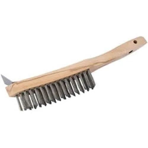 Draper Draper Heavy Duty 4 Row Wire Scratch Brush With Scraper, 310Mm Dr-36176