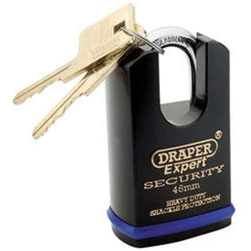 Draper Draper Heavy Duty Padlock And 2 Keys With Shrouded Shackle, 46Mm Dr-64196