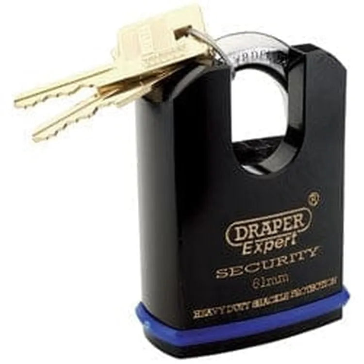 Draper Draper Heavy Duty Padlock And 2 Keys With Shrouded Shackle, 61Mm Dr-64198