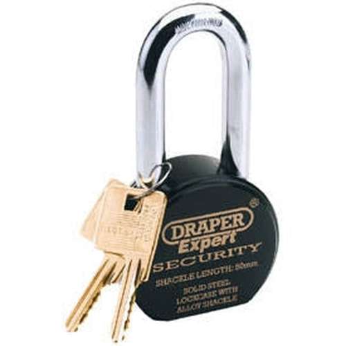 Draper Draper Heavy Duty Stainless Steel Padlock And 2 Keys, 63 X 50Mm Dr-64207