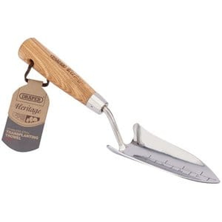 Draper Draper Heritage Stainless Steel Transplanting Trowel With Ash Handle Dr-99022