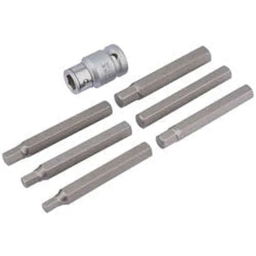 Draper Draper Hexagon Bit Set And Holder, 1/2" Sq. Dr., 6 - 12Mm (7 Piece) Dr-83564