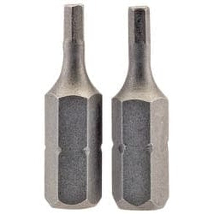 Draper Draper Hexagonal Insert Bit, 2.5Mm, 1/4" Hex, 25Mm Long (Pack Of 2) Dr-63961