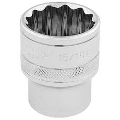 Draper Draper Hi-Torq 12 Point Socket, 1/2" Sq. Dr., 15/16" Dr-33724