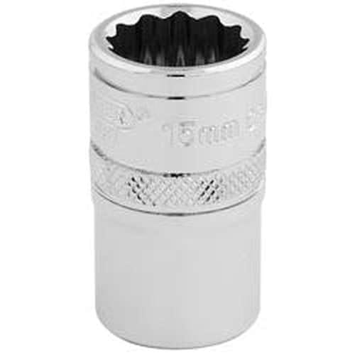 Draper Draper Hi-Torq 12 Point Socket, 1/2" Sq. Dr., 15Mm Dr-33136