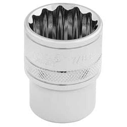 Draper Draper Hi-Torq 12 Point Socket, 1/2" Sq. Dr., 7/8" Dr-33661