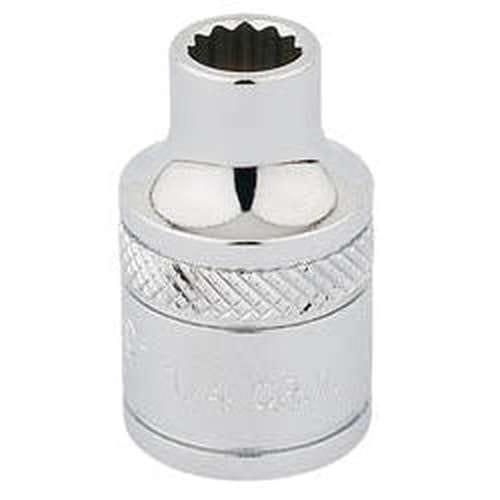 Draper Draper Hi-Torq 12 Point Socket, 3/8" Sq. Dr., 1/4" Dr-49015