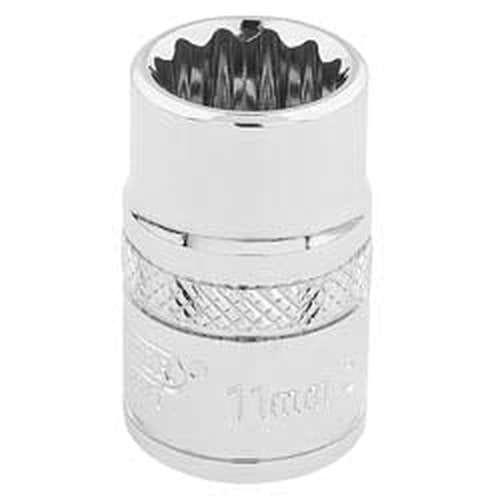 Draper Draper Hi-Torq 12 Point Socket, 3/8" Sq. Dr., 11Mm Dr-32771