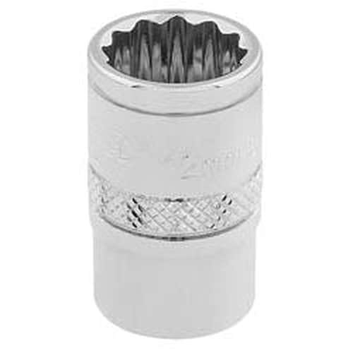 Draper Draper Hi-Torq 12 Point Socket, 3/8" Sq. Dr., 12Mm Dr-32772