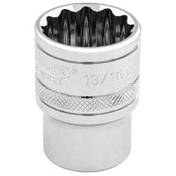 Draper Draper Hi-Torq 12 Point Socket, 3/8" Sq. Dr., 13/16" Dr-49482