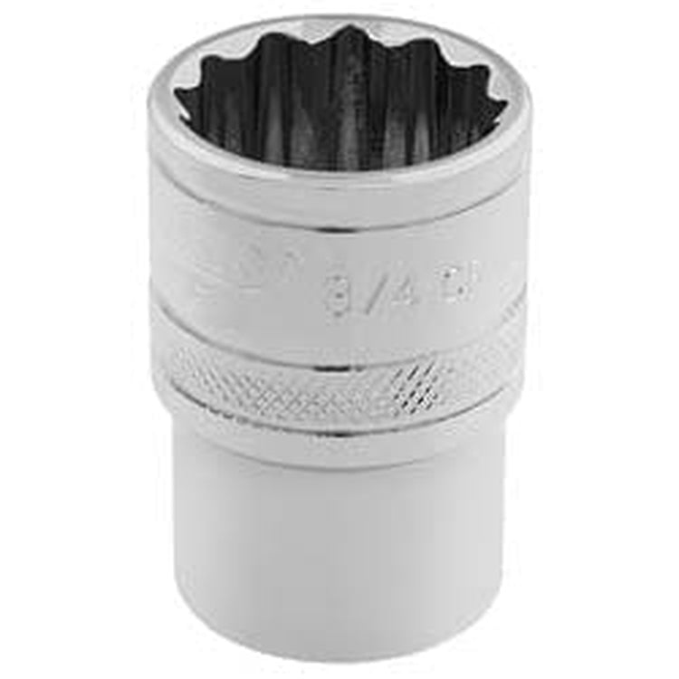 Draper Draper Hi-Torq 12 Point Socket, 3/8" Sq. Dr., 3/4" Dr-49481