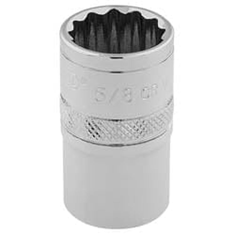 Draper Draper Hi-Torq 12 Point Socket, 3/8" Sq. Dr., 5/8" Dr-49459