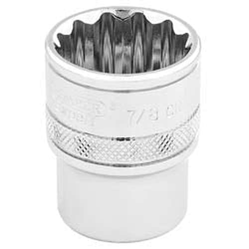 Draper Draper Hi-Torq 12 Point Socket, 3/8" Sq. Dr., 7/8" Dr-49483